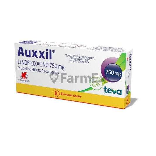 Auxxil 750 mg x 7 comprimidos LAB. CHILE 