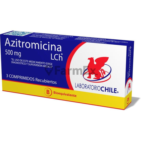 Azitromicina 500 mg x 3 comprimidos