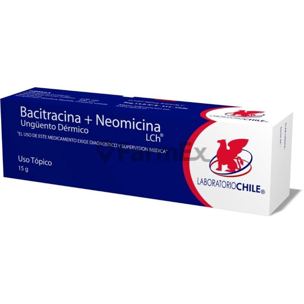 Bacitracina + Neomicina Ungüento 15 g. CHILE 