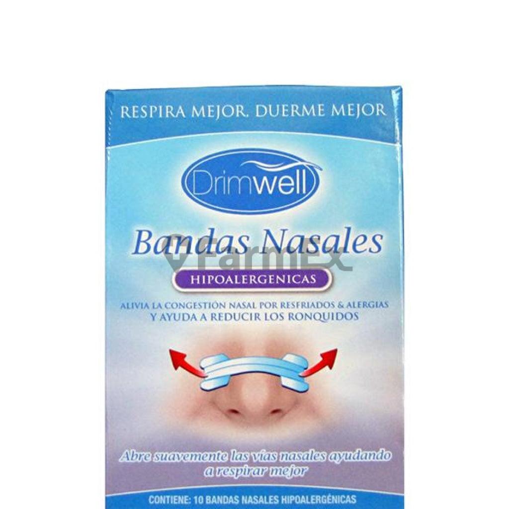 Bandas nasales adultos x 10 unidades Drimwell 