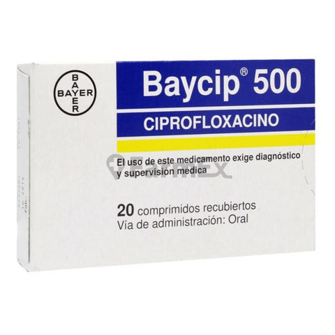 Baycip 500 mg x 20 comprimidos