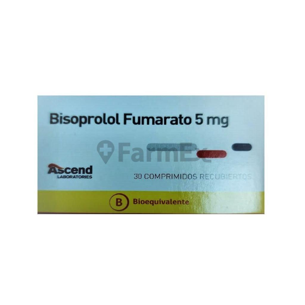 Bisoprolol Fumarato 5 mg x 30 comprimidos ASCEND 