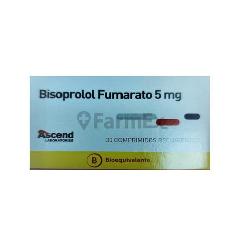 Bisoprolol Fumarato 5 mg x 30 comprimidos