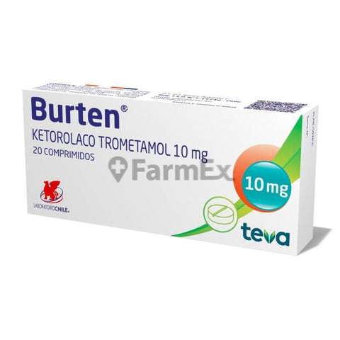 Burten 10 mg x 20 comprimidos