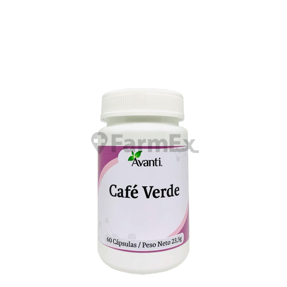 Café Verde x 60 cápsulas Avanti 