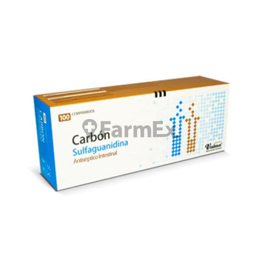 Carbón Sulfaguanidina x 100 comprimidos VALMA 