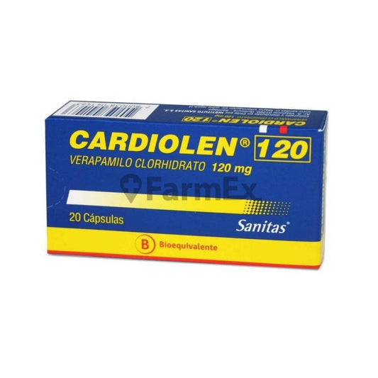 Cardiolen 120 mg x 20 capsulas sanitas 