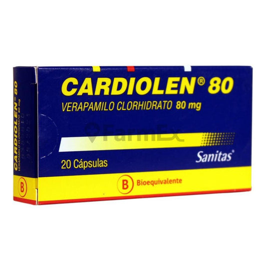 Cardiolen 80 mg x 20 capsulas SANITAS 