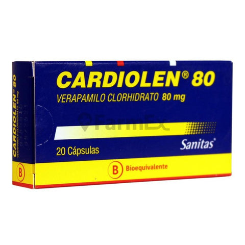 Cardiolen 80 mg x 20 cápsulas