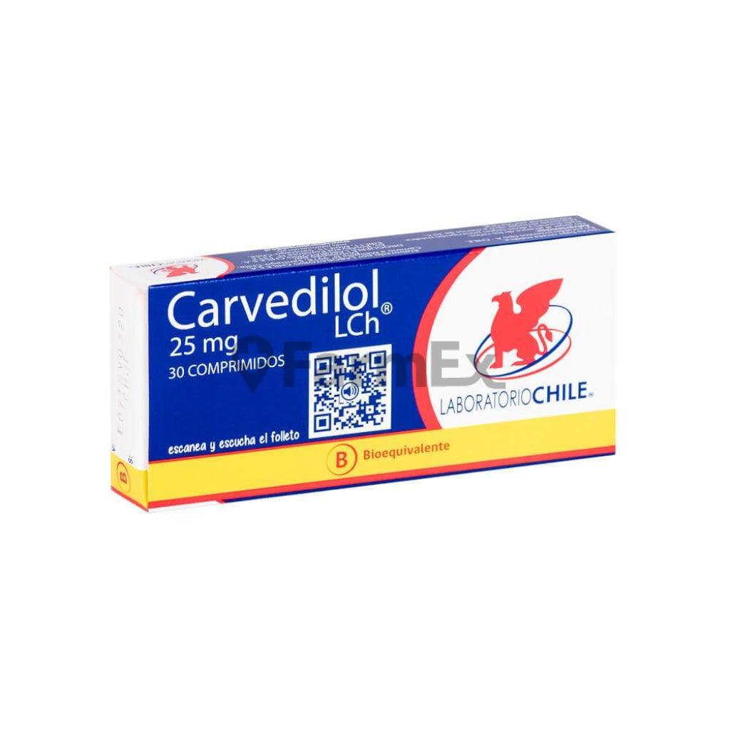 Carvedilol 25 mg x 30 comprimidos