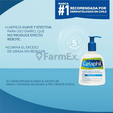 Cetaphil Limpiador Liquido "Piel Grasa" x 237 ml GALDERMA 