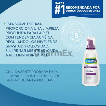 Cetaphil Pro AC Control Espuma de Limpieza "Piel Grasa" x 236 ml GALDERMA 