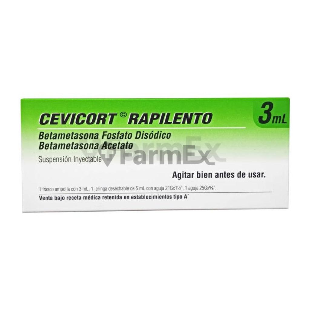 Cevicort Rapilento Inyectable x 1 ampolla + jeringa (MSD) (Ley Cenabast) MSD 