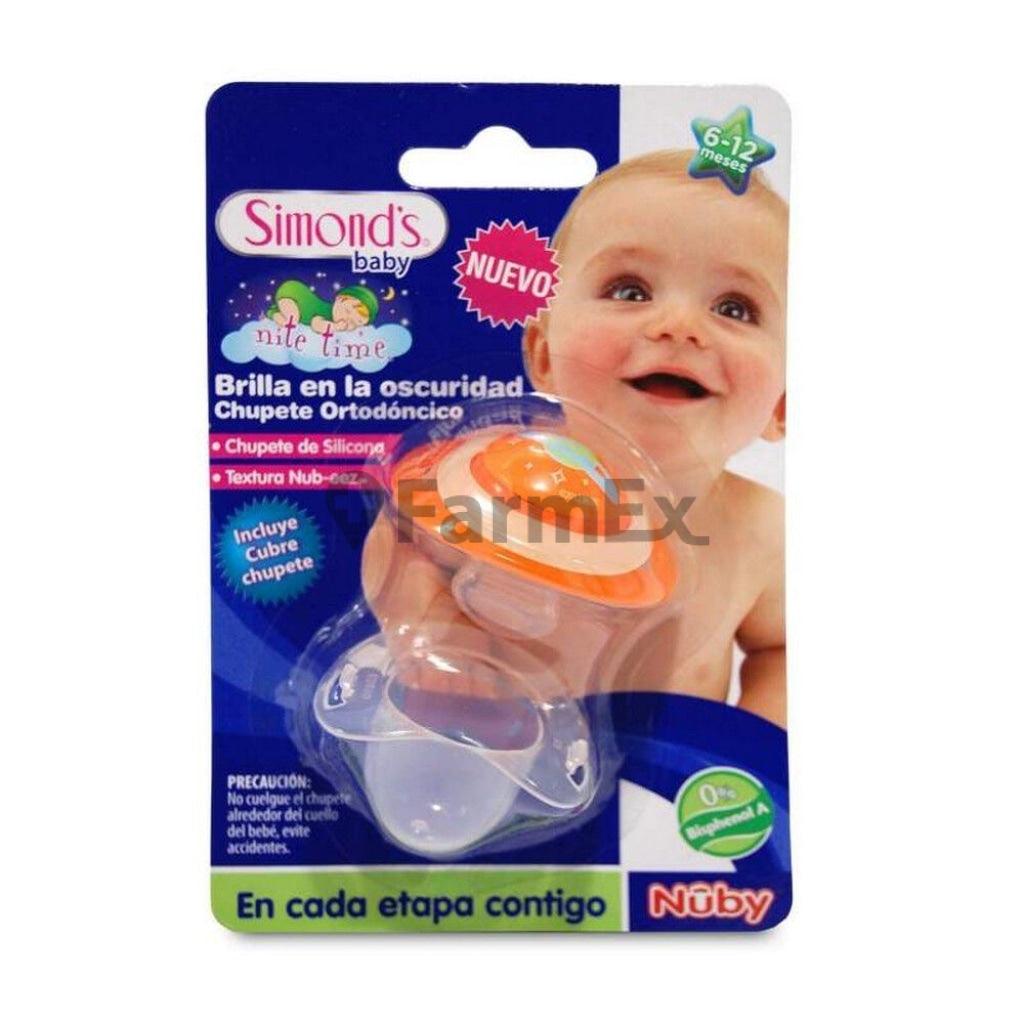 Chupete Ortodóndico "Brilla en la Oscuridad" Talla Unica x 1 unidad Simond's 