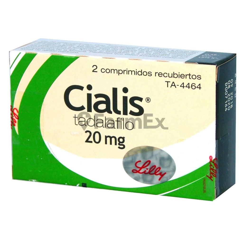 Cialis Tadalafilo 20 mg x 2 comprimidos