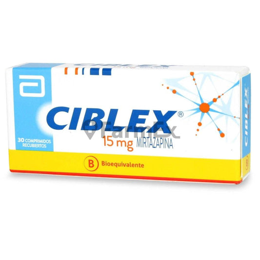 Ciblex 15 mg x 30 comprimidos "Ley Cenabast" ABBOTT 