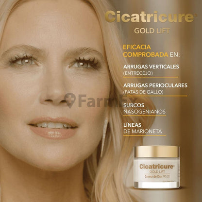 Cicatricure Gold Lift "Dia 50 g & Noche 50 g" + cosmetiquero Genomma 