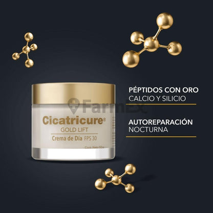 Cicatricure Gold Lift "Dia 50 g & Noche 50 g" + cosmetiquero Genomma 