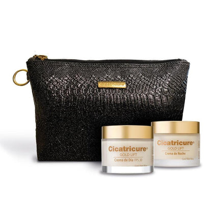 Cicatricure Gold Lift "Dia 50 g & Noche 50 g" + cosmetiquero Genomma 