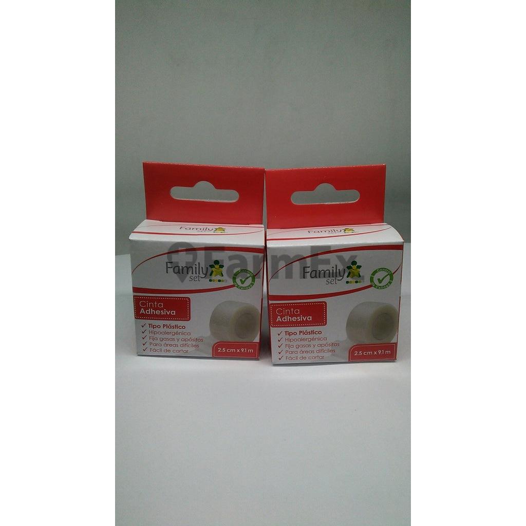 CINTA ADHESIVA F.SET 2.5cm. x 9.1m. x 1U FAMILY- SET 