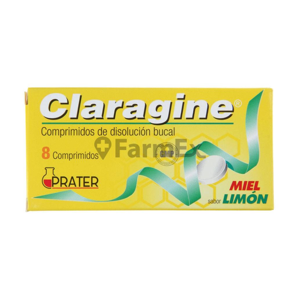 Claragine Sabor Miel/Limon x 8 comprimidos PRATER 