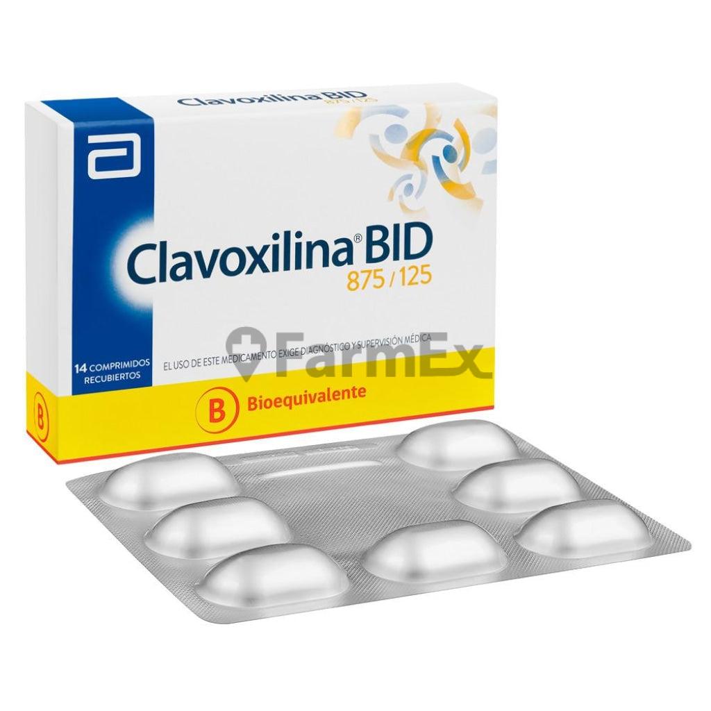 Clavoxilina BID 875 / 125 mg x 14 comprimidos ABBOTT 