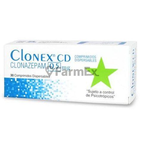 Clonex CD 0,5 mg x 30 comprimidos  (Venta solo en sucursal)