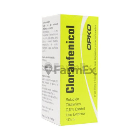 Cloranfenicol Sol. Oft. 0,5 % x 10 mL "Ley Cenabast"