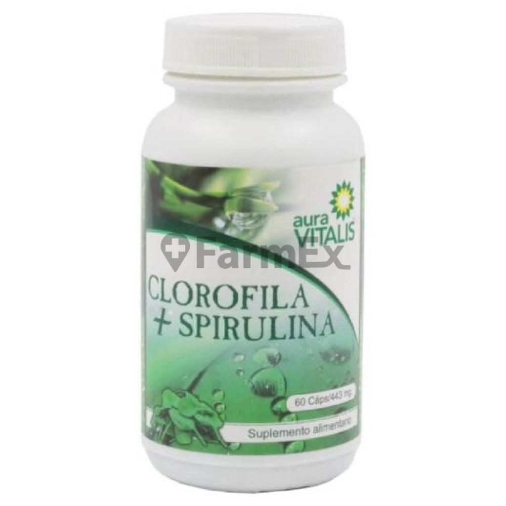 Clorofila + Spirulina x 60 caps AURA VITALIS 