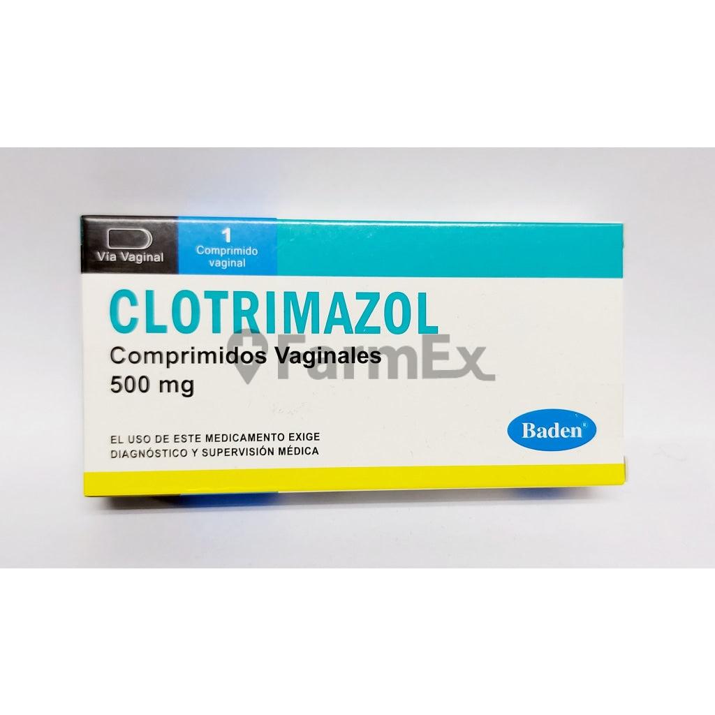 Clotrimazol 500 mg x 1 comprimido vaginal Baden 