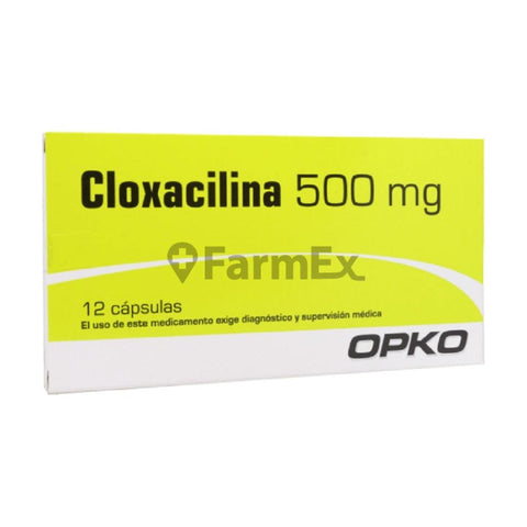 Cloxacilina 500 mg x 12 cápsulas