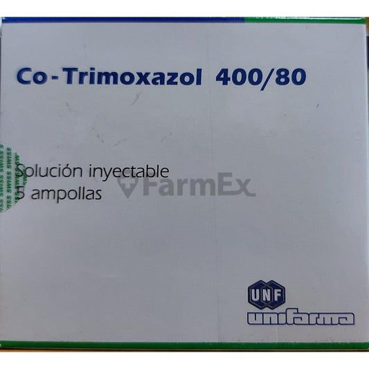 Co-Trimoxazol 400/80 Solucion Inyectable x 5 Ampollas (Unifarma). unifarma 