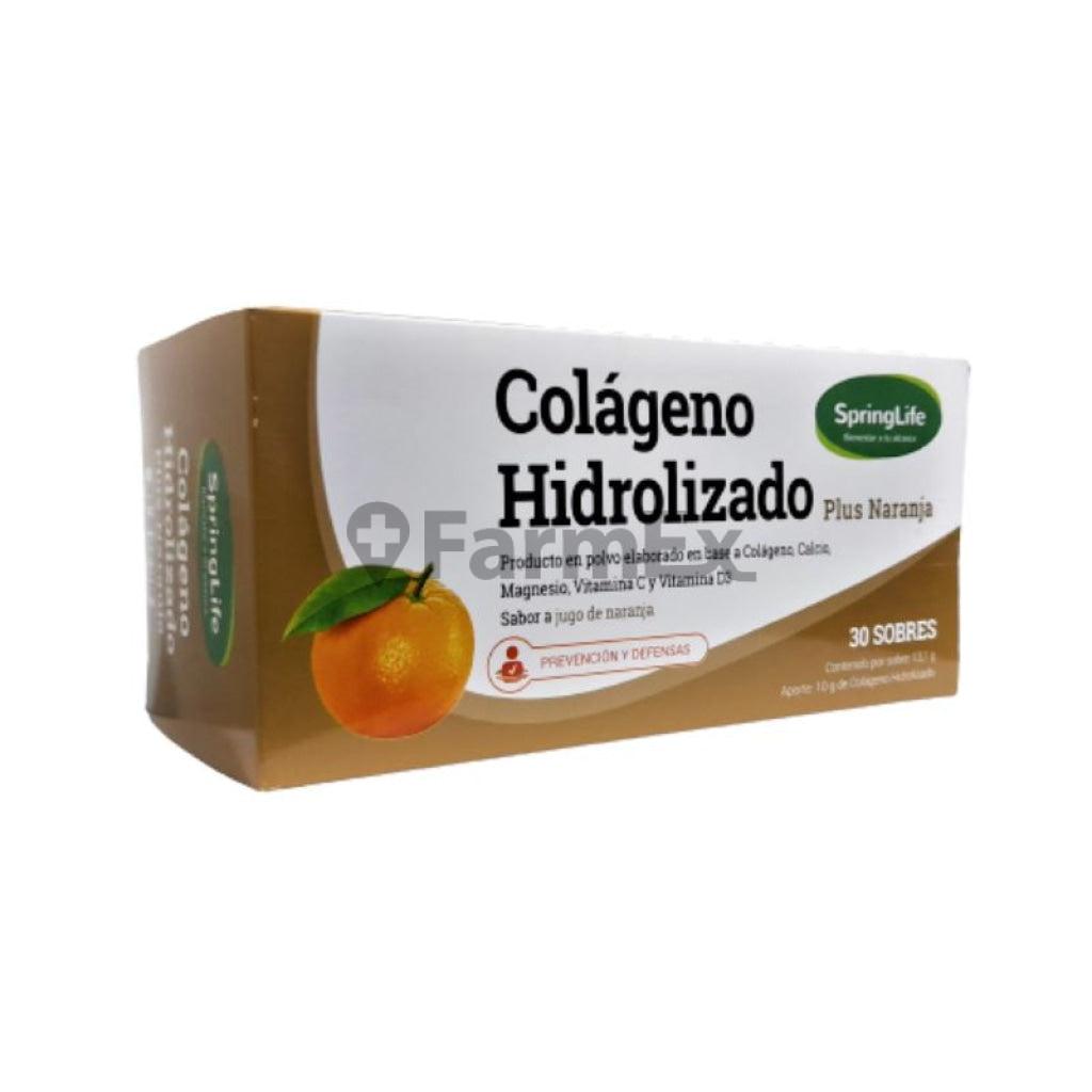 Colageno Hidrolizado Plus Naranja x 30 sobres SpringLife 