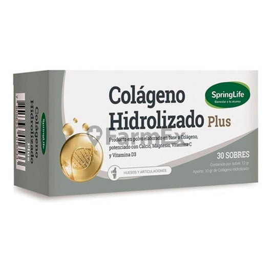 Colágeno Hidrolizado Plus "Sin sabor" x 30 sobres SPRINGLIFE 