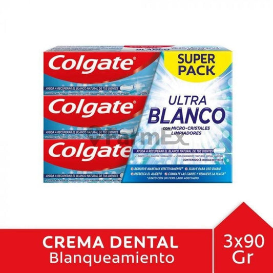 Colgate "Super Pack" Ultra Blanco x 3 unidades Colgate 