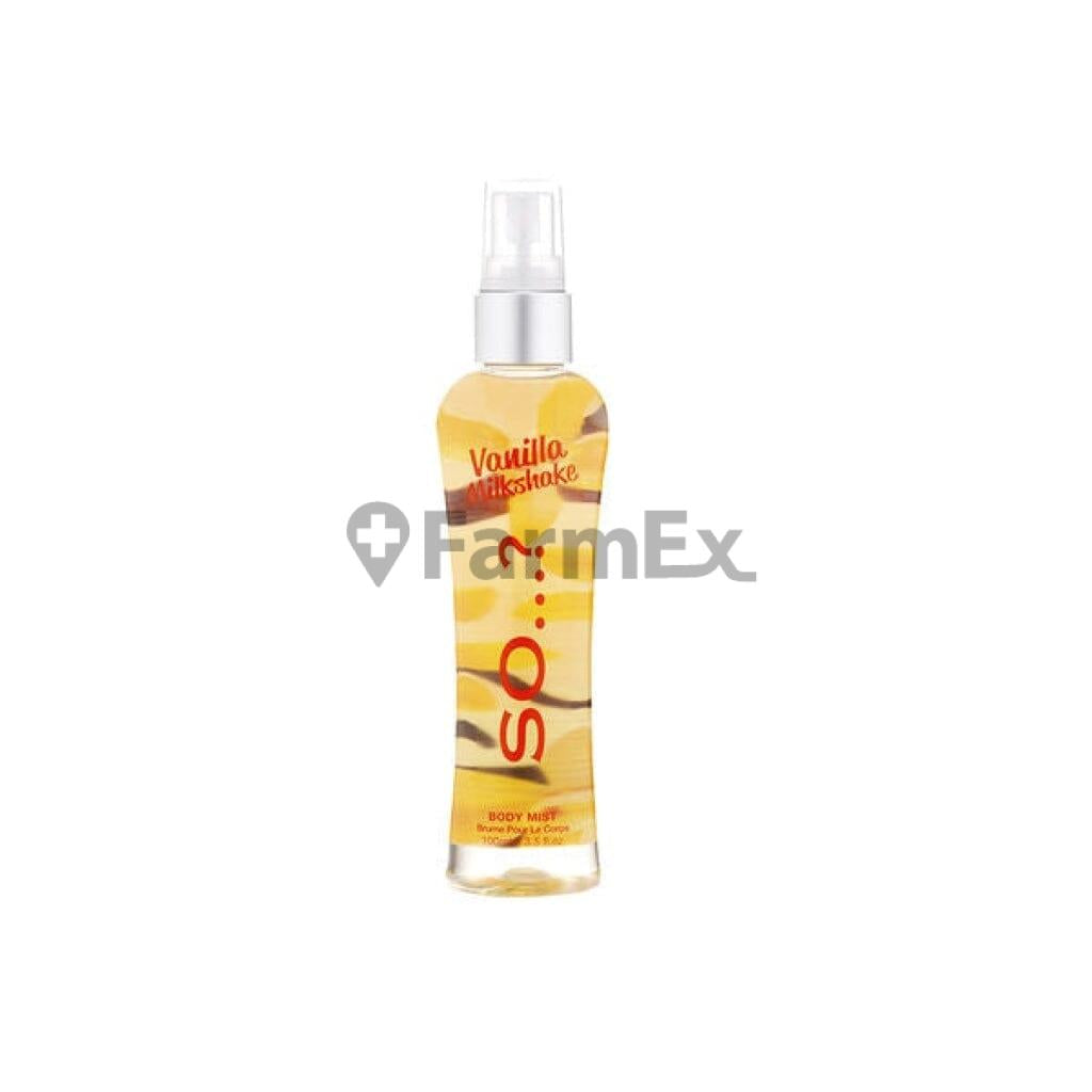 Colonia Vanilla Milkshake Body Mist X 100 Ml 