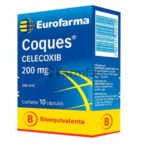 Coques Celecoxib 200 mg x 10 cápsulas