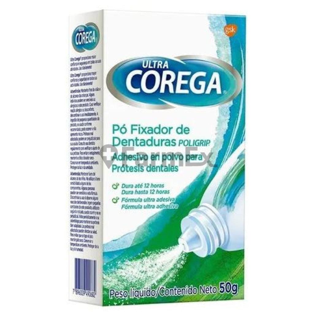 Corega Adhesivo en Polvo Sabor Menta x 50 g GSK 