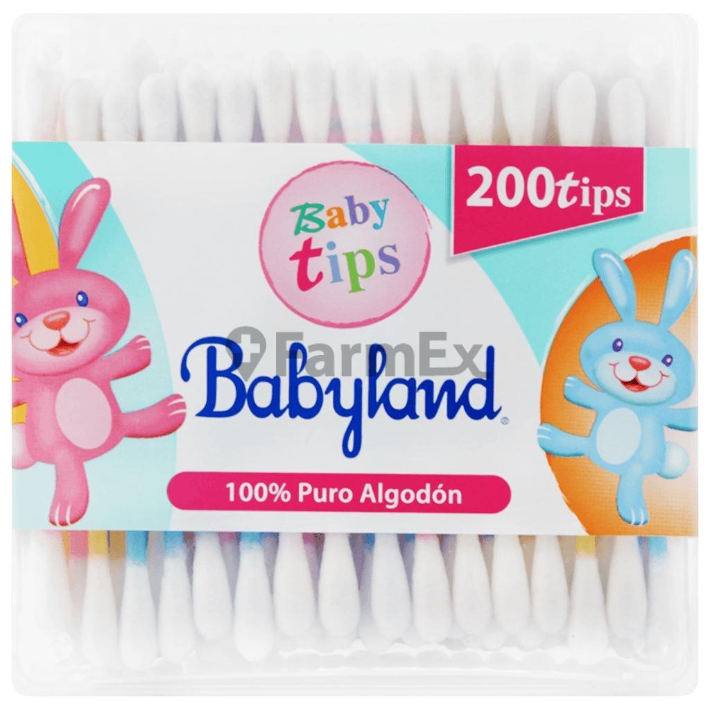 Cotonitos "Baby Tips" 100 % Puro Algodón x 200 unidades babyland 