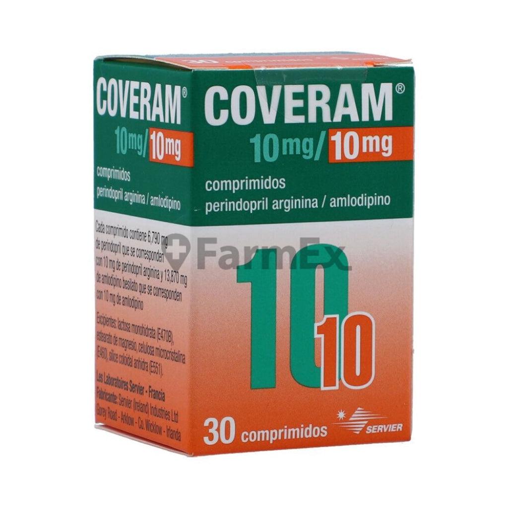 Coveram 10 mg / 10 mg x 30 comprimidos Servier 