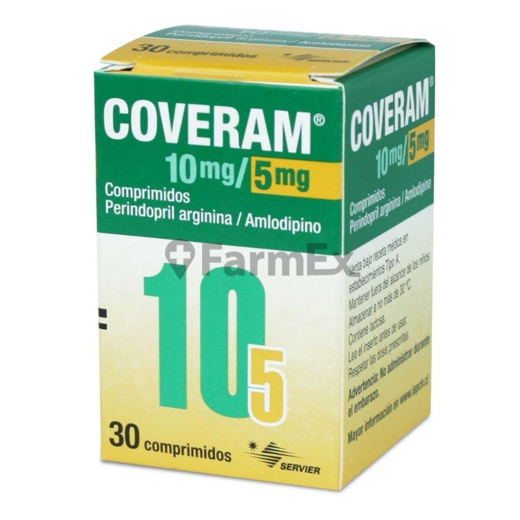 Coveram 10 mg / 5 mg x 30 comprimidos Servier 