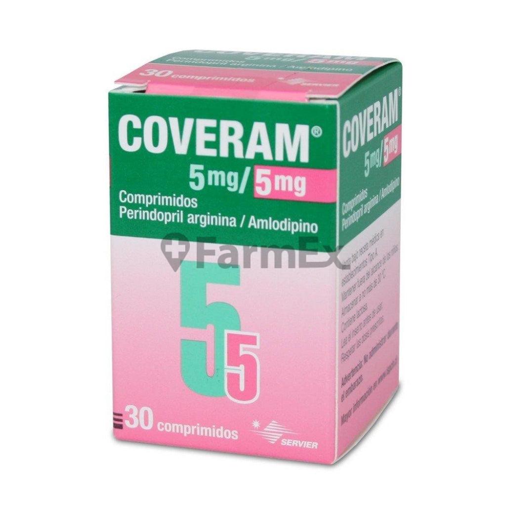 Coveram 5 mg / 5 mg x 30 comprimidos Servier 
