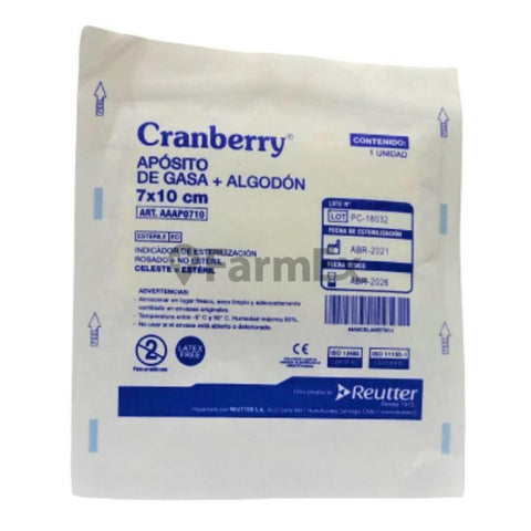 Cranberry Apósito Gasa + Algodón 7 x 10 cm