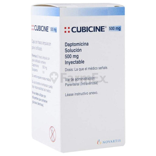 Cubicin 500 mg x 10 ml. 1 vial MSD 