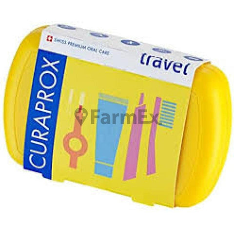 Curaprox "Travel Set Amarillo" x 3 accesorios en su interior