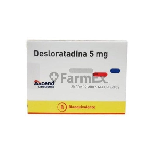 Desloratadina 5 mg x 30 comp "Ley Cenabast" ASCEND 
