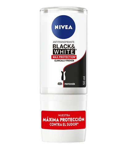 Desodorante Nivea Roll On "B&W Max Protection" 48H x 50 mL
