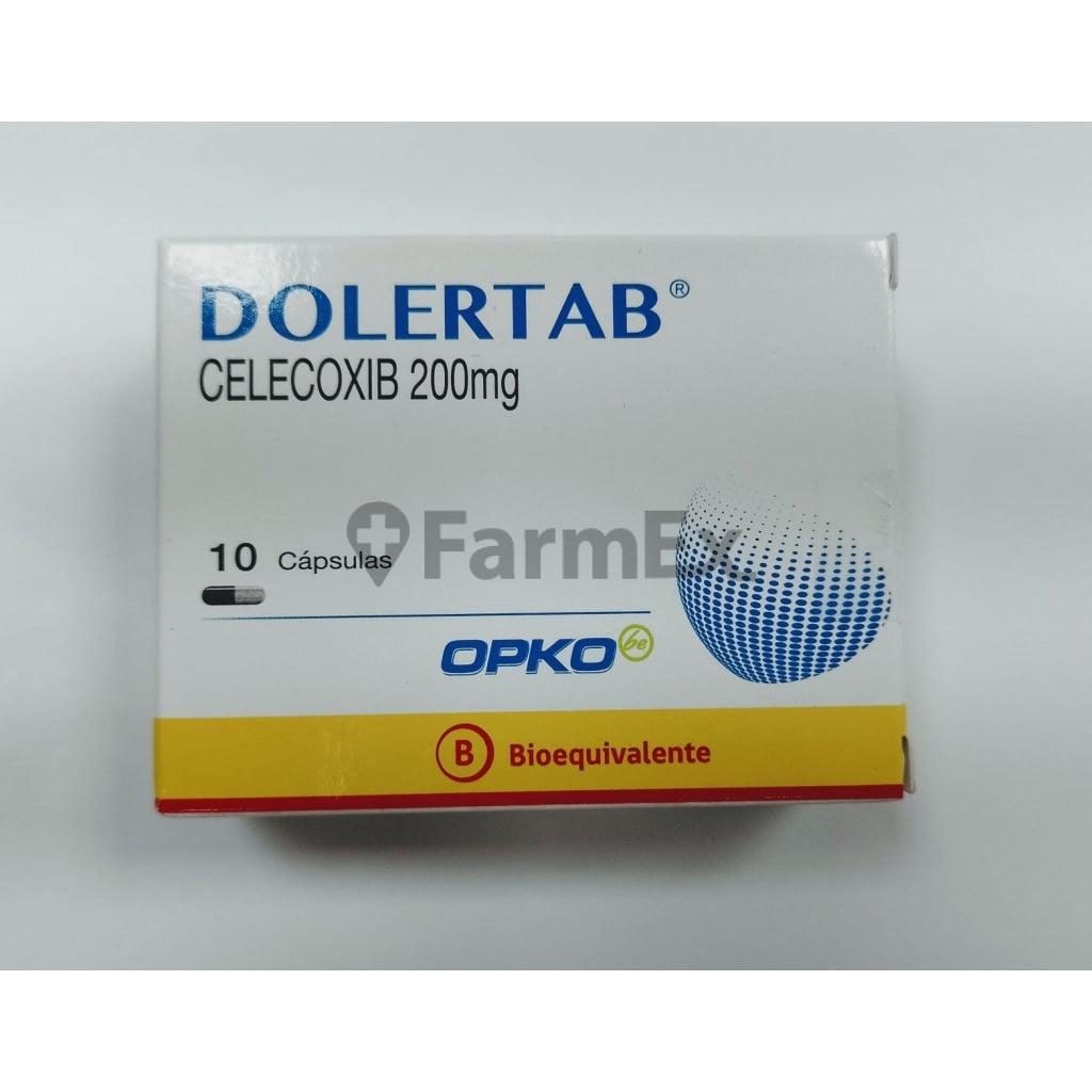 Dolertab 200 mg x 10 cápsulas OPKO 