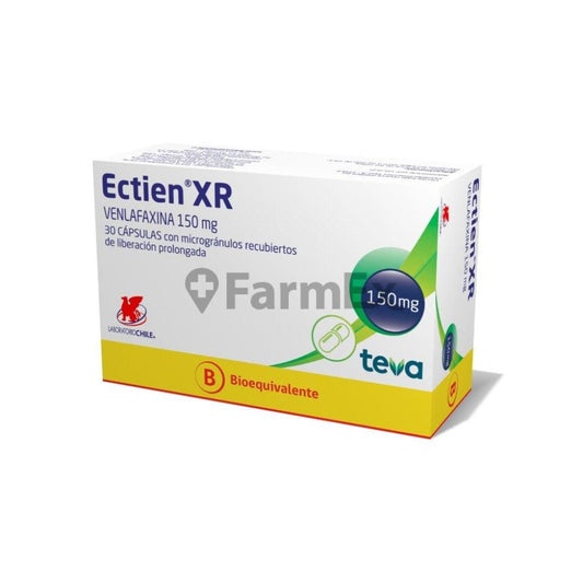 Ectien XR 150 mg x 30 capsulas LABORATORIO DE CHILE 