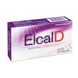 Elcal D 320 mg calcio / Vitamina D3 125 U.I. x 30 cápsulas